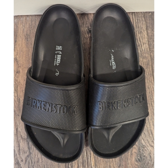 Birkenstock Barbados Essential Black Slides Size 42 - Picture 3 of 9